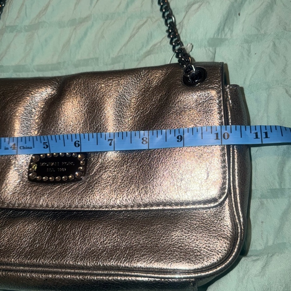 Michael Kors Jet Set Convertible Chain Bag In Metallic Rose Gold - Picture 10 of 12